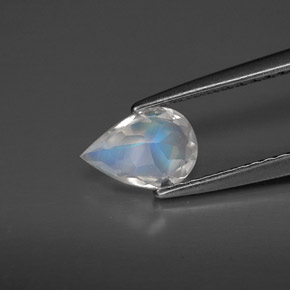 Rainbow Moonstone Gemstone in 7 x 5 mm (calibrated) Size for Sale, Rainbow Moonstone Stone in Blue White Color