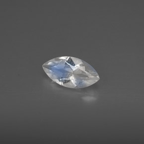 0.49 ct White Rainbow Moonstone Stone, Natural Rainbow Moonstone in Marquise Facet Shape for Sale