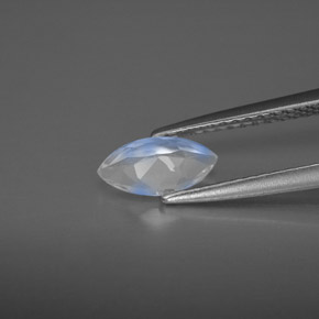 Rainbow Moonstone Gemstone in 8 x 4 mm (calibrated) Size for Sale, Rainbow Moonstone Stone in White Color