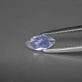 Rainbow Moonstone Gemstone in 8 x 4 mm (calibrated) Size for Sale, Rainbow Moonstone Stone in Blue White Color