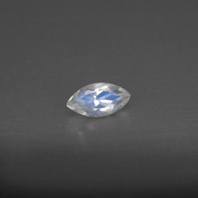 0.28 ct White Rainbow Moonstone Stone, Natural Rainbow Moonstone in Marquise Facet Shape for Sale
