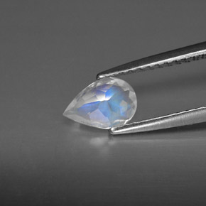 Rainbow Moonstone Gemstone in 7 x 5 mm (calibrated) Size for Sale, Rainbow Moonstone Stone in Blue White Color