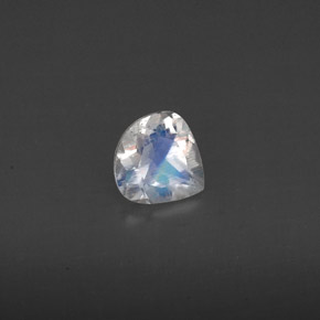 0.31 ct White Rainbow Moonstone Gemstone, Rainbow Moonstone Gem in Pear Facet Shape for Sale.