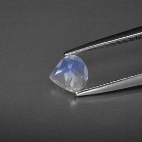 Rainbow Moonstone Gemstone in 5.2 x 5.2 mm Size for Sale, Rainbow Moonstone Stone in Blue White Color