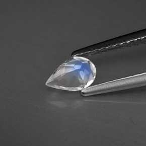 Rainbow Moonstone Gemstone in 6 x 4 mm (calibrated) Size for Sale, Rainbow Moonstone Stone in Blue White Color