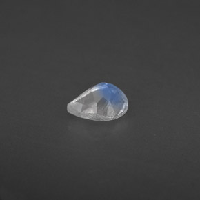 Rainbow Moonstone Gemstone in 5.1 x 3.9 mm Size for Sale, Rainbow Moonstone Stone in Blue White Color
