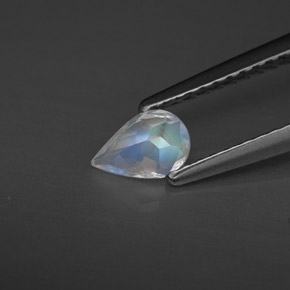 Rainbow Moonstone Gemstone in 6 x 4 mm (calibrated) Size for Sale, Rainbow Moonstone Stone in Blue White Color