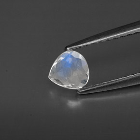 Rainbow Moonstone Gemstone in 4.6 x 4.5 mm Size for Sale, Rainbow Moonstone Stone in Blue White Color
