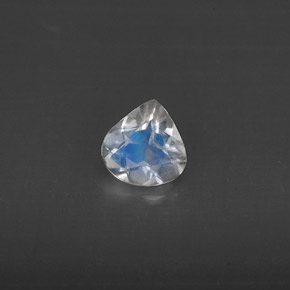 0.30 ct White Rainbow Moonstone Stone, Natural Rainbow Moonstone in Pear Facet Shape for Sale