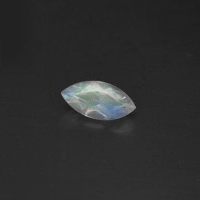 0.30 ct Blue Rainbow Moonstone Stone, Natural Rainbow Moonstone in Marquise Facet Shape for Sale