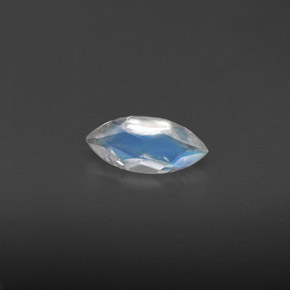 0.31 ct Blue Rainbow Moonstone Stone, Natural Rainbow Moonstone in Marquise Facet Shape for Sale