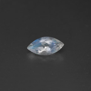 0.34 ct Blue Rainbow Moonstone Gemstone, Rainbow Moonstone Gem in Marquise Facet Shape for Sale.