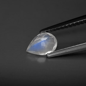 Rainbow Moonstone Gemstone in 7 x 5 mm (calibrated) Size for Sale, Rainbow Moonstone Stone in White Blue Color