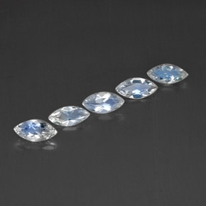 2.13 ct White Rainbow Moonstone Stone, Natural Rainbow Moonstone in Marquise Facet Shape for Sale