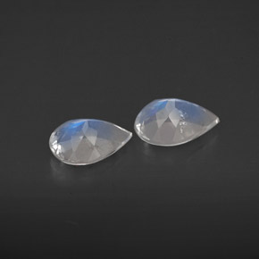 Rainbow Moonstone Gemstone in 7 x 5 mm (calibrated) Size for Sale, Rainbow Moonstone Stone in Blue White Color