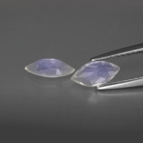 Rainbow Moonstone Gemstone in 7.8 x 3.8 mm Size for Sale, Rainbow Moonstone Stone in Blue White Color