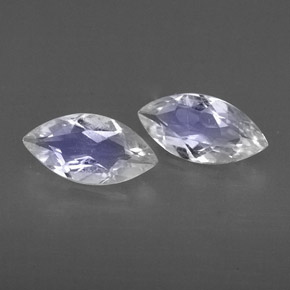 0.71 ct White Rainbow Moonstone Stone, Natural Rainbow Moonstone in Marquise Facet Shape for Sale