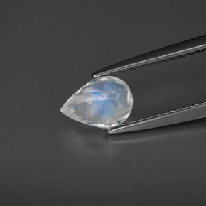 Rainbow Moonstone Gemstone in 7 x 5 mm (calibrated) Size for Sale, Rainbow Moonstone Stone in Blue White Color