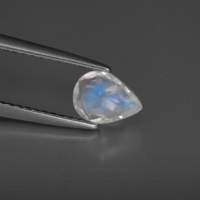 Rainbow Moonstone Gemstone in 7 x 5 mm (calibrated) Size for Sale, Rainbow Moonstone Stone in Blue White Color
