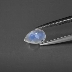 Rainbow Moonstone Gemstone in 6 x 4 mm (calibrated) Size for Sale, Rainbow Moonstone Stone in Blue White Color