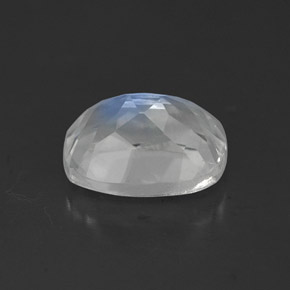 Rainbow Moonstone Gemstone in 7.8 x 6 mm Size for Sale, Rainbow Moonstone Stone in Blue White Color
