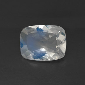 1.06 ct White Rainbow Moonstone Stone, Natural Rainbow Moonstone in Cushion-Cut Shape for Sale
