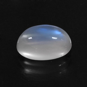 2.79 ct White Rainbow Moonstone Gemstone, Rainbow Moonstone Gem in Oval Cabochon Shape for Sale.