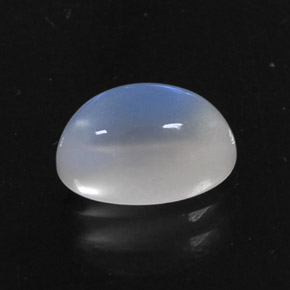 2.75 ct White Rainbow Moonstone Gemstone, Rainbow Moonstone Gem in Oval Cabochon Shape for Sale.