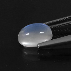 Rainbow Moonstone Gemstone in 8 x 6 mm (calibrated) Size for Sale, Rainbow Moonstone Stone in Blue White Color