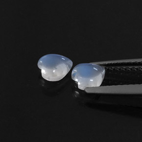 Rainbow Moonstone Gemstone in 5 x 5 mm (calibrated) Size for Sale, Rainbow Moonstone Stone in Blue White Color