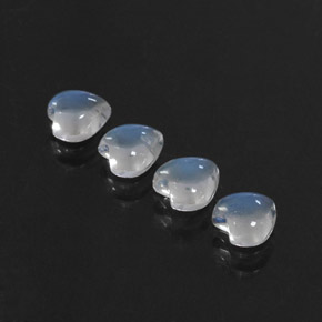 Rainbow Moonstone Gemstone in 5 x 5 mm (calibrated) Size for Sale, Rainbow Moonstone Stone in Blue White Color