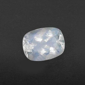 1.07 ct White Rainbow Moonstone Stone, Natural Rainbow Moonstone in Cushion-Cut Shape for Sale