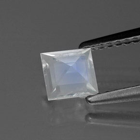 Rainbow Moonstone Gemstone in 5 x 5 mm (calibrated) Size for Sale, Rainbow Moonstone Stone in Blue White Color
