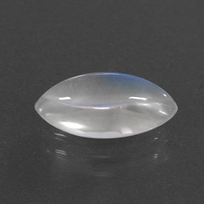 1.92 ct White Rainbow Moonstone Stone, Natural Rainbow Moonstone in Marquise Cabochon Shape for Sale