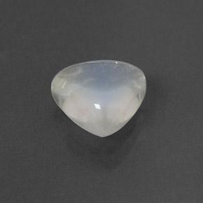 1.85 ct White Rainbow Moonstone Stone, Natural Rainbow Moonstone in Trillion Cabochon Shape for Sale