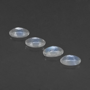 Rainbow Moonstone Gemstone in 5.1 x 3.1 mm Size for Sale, Rainbow Moonstone Stone in Blue White Color