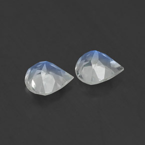 Rainbow Moonstone Gemstone in 5.2 x 5 mm Size for Sale, Rainbow Moonstone Stone in Blue White Color