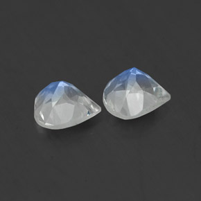 Rainbow Moonstone Gemstone in 5.2 x 5 mm Size for Sale, Rainbow Moonstone Stone in Blue White Color