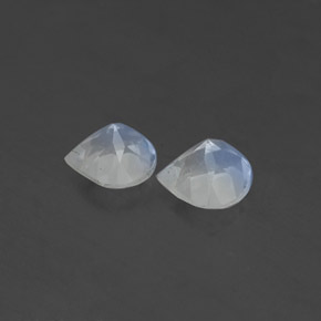 Rainbow Moonstone Gemstone in 5.1 x 5 mm Size for Sale, Rainbow Moonstone Stone in Blue White Color