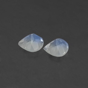 Rainbow Moonstone Gemstone in 5.1 x 5.1 mm Size for Sale, Rainbow Moonstone Stone in Blue White Color