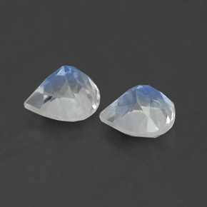 Rainbow Moonstone Gemstone in 5.2 x 5 mm Size for Sale, Rainbow Moonstone Stone in Blue White Color