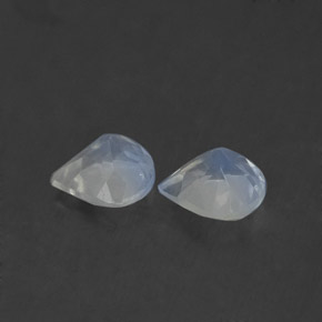Rainbow Moonstone Gemstone in 5.1 x 5 mm Size for Sale, Rainbow Moonstone Stone in Blue White Color