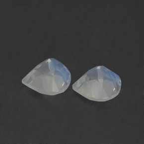 Rainbow Moonstone Gemstone in 5.2 x 5.1 mm Size for Sale, Rainbow Moonstone Stone in Blue White Color