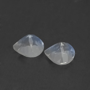 Rainbow Moonstone Gemstone in 5.2 x 5.1 mm Size for Sale, Rainbow Moonstone Stone in Blue White Color