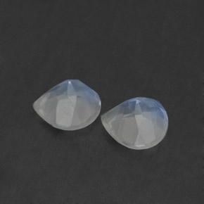 Rainbow Moonstone Gemstone in 5.1 x 5.1 mm Size for Sale, Rainbow Moonstone Stone in Blue White Color