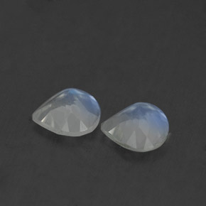 Rainbow Moonstone Gemstone in 5.2 x 5 mm Size for Sale, Rainbow Moonstone Stone in Blue White Color