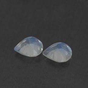 Rainbow Moonstone Gemstone in 5.1 x 5 mm Size for Sale, Rainbow Moonstone Stone in Blue White Color
