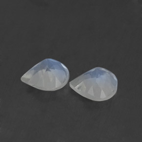 Rainbow Moonstone Gemstone in 5.2 x 5.1 mm Size for Sale, Rainbow Moonstone Stone in Blue White Color