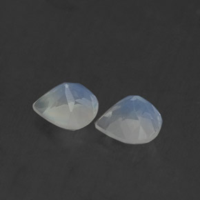 Rainbow Moonstone Gemstone in 5.1 x 5 mm Size for Sale, Rainbow Moonstone Stone in Blue White Color