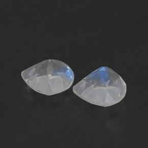 Rainbow Moonstone Gemstone in 5.1 x 5 mm Size for Sale, Rainbow Moonstone Stone in Blue White Color